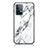 Coque Contour Silicone et Vitre Motif Fantaisie Miroir Etui Housse pour Samsung Galaxy A52 4G Blanc