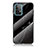 Coque Contour Silicone et Vitre Motif Fantaisie Miroir Etui Housse pour Samsung Galaxy A52 4G Noir