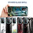 Coque Contour Silicone et Vitre Motif Fantaisie Miroir Etui Housse pour Samsung Galaxy A52 5G Petit