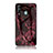 Coque Contour Silicone et Vitre Motif Fantaisie Miroir Etui Housse pour Samsung Galaxy A60 Rouge