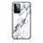 Coque Contour Silicone et Vitre Motif Fantaisie Miroir Etui Housse pour Samsung Galaxy A72 4G Blanc