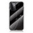 Coque Contour Silicone et Vitre Motif Fantaisie Miroir Etui Housse pour Samsung Galaxy A72 4G Noir