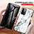 Coque Contour Silicone et Vitre Motif Fantaisie Miroir Etui Housse pour Samsung Galaxy A72 4G Petit