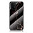 Coque Contour Silicone et Vitre Motif Fantaisie Miroir Etui Housse pour Samsung Galaxy A91 Or et Noir