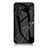 Coque Contour Silicone et Vitre Motif Fantaisie Miroir Etui Housse pour Samsung Galaxy F13 4G Noir