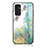 Coque Contour Silicone et Vitre Motif Fantaisie Miroir Etui Housse pour Samsung Galaxy F13 4G Vert