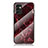 Coque Contour Silicone et Vitre Motif Fantaisie Miroir Etui Housse pour Samsung Galaxy F23 5G Rouge