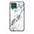 Coque Contour Silicone et Vitre Motif Fantaisie Miroir Etui Housse pour Samsung Galaxy F62 5G Blanc