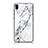 Coque Contour Silicone et Vitre Motif Fantaisie Miroir Etui Housse pour Samsung Galaxy M10 Blanc