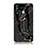 Coque Contour Silicone et Vitre Motif Fantaisie Miroir Etui Housse pour Samsung Galaxy M40 Or et Noir