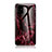 Coque Contour Silicone et Vitre Motif Fantaisie Miroir Etui Housse pour Samsung Galaxy M40S Rouge