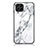 Coque Contour Silicone et Vitre Motif Fantaisie Miroir Etui Housse pour Samsung Galaxy M53 5G Blanc