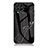 Coque Contour Silicone et Vitre Motif Fantaisie Miroir Etui Housse pour Samsung Galaxy M53 5G Noir