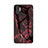 Coque Contour Silicone et Vitre Motif Fantaisie Miroir Etui Housse pour Samsung Galaxy Note 10 Plus Rouge