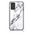 Coque Contour Silicone et Vitre Motif Fantaisie Miroir Etui Housse pour Samsung Galaxy Note 20 5G Blanc