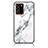 Coque Contour Silicone et Vitre Motif Fantaisie Miroir Etui Housse pour Samsung Galaxy Note 20 Ultra 5G Blanc