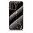 Coque Contour Silicone et Vitre Motif Fantaisie Miroir Etui Housse pour Samsung Galaxy Note 20 Ultra 5G Or et Noir