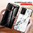 Coque Contour Silicone et Vitre Motif Fantaisie Miroir Etui Housse pour Samsung Galaxy Note 20 Ultra 5G Petit