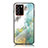 Coque Contour Silicone et Vitre Motif Fantaisie Miroir Etui Housse pour Samsung Galaxy Note 20 Ultra 5G Vert