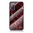 Coque Contour Silicone et Vitre Motif Fantaisie Miroir Etui Housse pour Samsung Galaxy S20 FE 4G Rouge