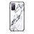Coque Contour Silicone et Vitre Motif Fantaisie Miroir Etui Housse pour Samsung Galaxy S20 Lite 5G Blanc