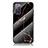 Coque Contour Silicone et Vitre Motif Fantaisie Miroir Etui Housse pour Samsung Galaxy S20 Lite 5G Or et Noir