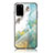 Coque Contour Silicone et Vitre Motif Fantaisie Miroir Etui Housse pour Samsung Galaxy S20 Plus 5G Petit