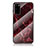 Coque Contour Silicone et Vitre Motif Fantaisie Miroir Etui Housse pour Samsung Galaxy S20 Rouge