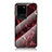 Coque Contour Silicone et Vitre Motif Fantaisie Miroir Etui Housse pour Samsung Galaxy S20 Ultra Rouge