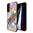 Coque Contour Silicone et Vitre Motif Fantaisie Miroir Etui Housse pour Samsung Galaxy S21 Plus 5G Petit