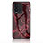 Coque Contour Silicone et Vitre Motif Fantaisie Miroir Etui Housse pour Vivo iQOO 10 5G Rouge