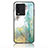 Coque Contour Silicone et Vitre Motif Fantaisie Miroir Etui Housse pour Vivo iQOO 10 5G Vert