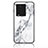 Coque Contour Silicone et Vitre Motif Fantaisie Miroir Etui Housse pour Vivo iQOO Neo7 SE Blanc