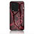 Coque Contour Silicone et Vitre Motif Fantaisie Miroir Etui Housse pour Vivo iQOO Neo7 SE Rouge