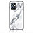 Coque Contour Silicone et Vitre Motif Fantaisie Miroir Etui Housse pour Vivo iQOO Z6 5G Blanc