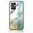 Coque Contour Silicone et Vitre Motif Fantaisie Miroir Etui Housse pour Vivo iQOO Z6 5G Vert