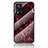 Coque Contour Silicone et Vitre Motif Fantaisie Miroir Etui Housse pour Vivo V21 5G Rouge