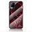 Coque Contour Silicone et Vitre Motif Fantaisie Miroir Etui Housse pour Vivo V21e 4G Rouge