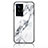 Coque Contour Silicone et Vitre Motif Fantaisie Miroir Etui Housse pour Vivo X70 Pro 5G Blanc