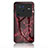 Coque Contour Silicone et Vitre Motif Fantaisie Miroir Etui Housse pour Vivo X80 Pro 5G Rouge