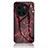 Coque Contour Silicone et Vitre Motif Fantaisie Miroir Etui Housse pour Vivo X90 5G Rouge