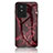 Coque Contour Silicone et Vitre Motif Fantaisie Miroir Etui Housse pour Vivo Y02 Rouge