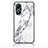 Coque Contour Silicone et Vitre Motif Fantaisie Miroir Etui Housse pour Vivo Y02S Blanc