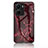 Coque Contour Silicone et Vitre Motif Fantaisie Miroir Etui Housse pour Vivo Y16 Rouge