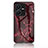 Coque Contour Silicone et Vitre Motif Fantaisie Miroir Etui Housse pour Vivo Y22 Rouge