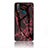 Coque Contour Silicone et Vitre Motif Fantaisie Miroir Etui Housse pour Vivo Y3s Rouge