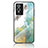 Coque Contour Silicone et Vitre Motif Fantaisie Miroir Etui Housse pour Vivo Y74s 5G Vert