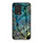 Coque Contour Silicone et Vitre Motif Fantaisie Miroir Etui Housse pour Xiaomi Black Shark 5 5G Bleu