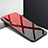 Coque Contour Silicone et Vitre Motif Fantaisie Miroir Etui Housse pour Xiaomi Mi 10 Pro Rouge