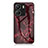 Coque Contour Silicone et Vitre Motif Fantaisie Miroir Etui Housse pour Xiaomi Poco C65 Rouge